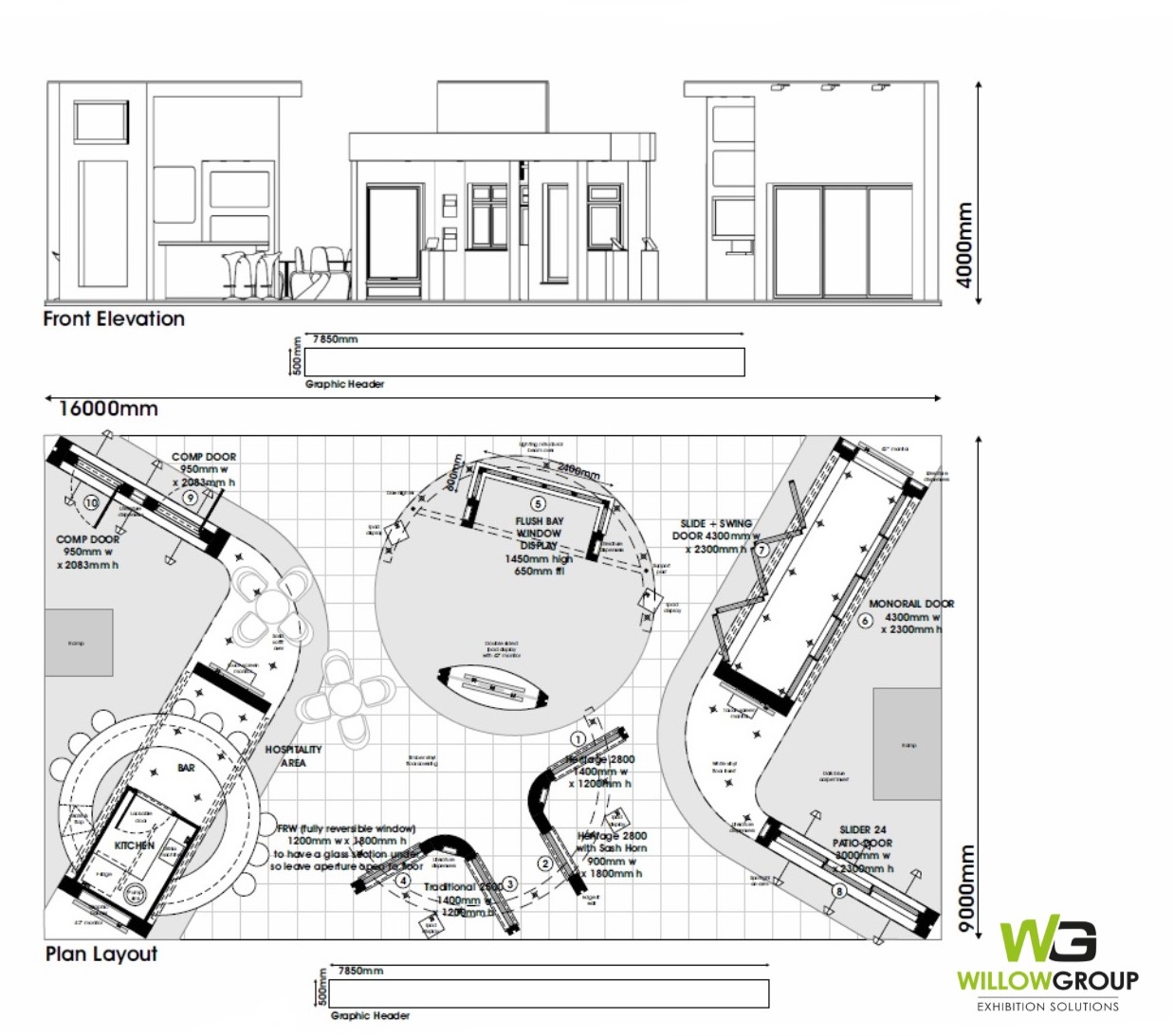 Client Deceuninck Willow Stands Bespoke Exhibition Exhibition Stand Plan Layout For Deceuninck