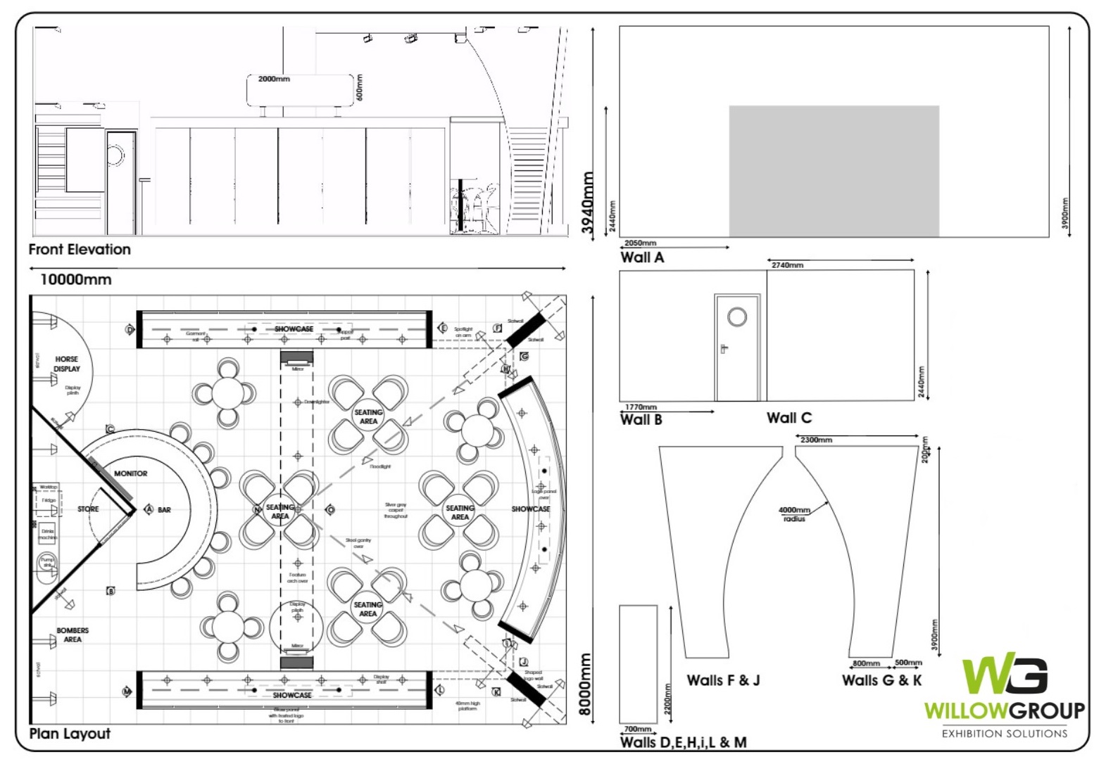 Client Fearns Farm Partnership Willow Stands Bespoke Exhibition Exhibition Stand Plan Layout Fearns Farm