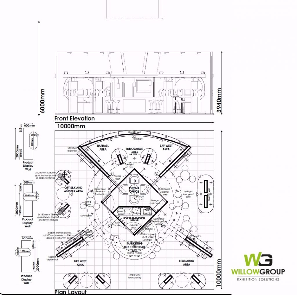 northwoodpl Northwood Bespoke Stand CAD drawing